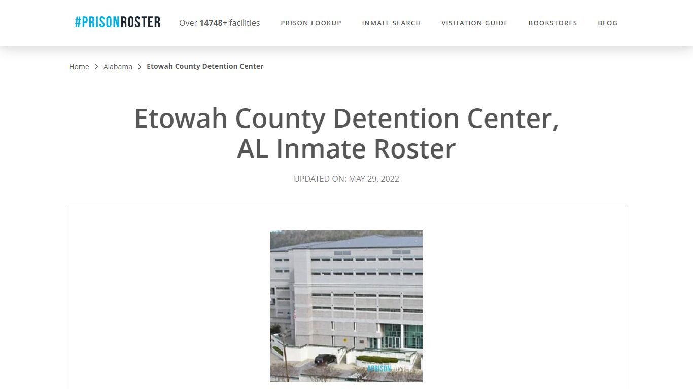 Etowah County Detention Center, AL Inmate Roster